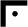 The pigpen shape for R: the top and left sides of a square, with a dot in between.